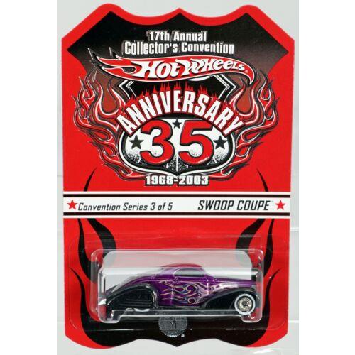 Hot Wheels Swoop Coupe 17th Annual Convention Series B9886 Nrfp 2003 Purpe 1:64