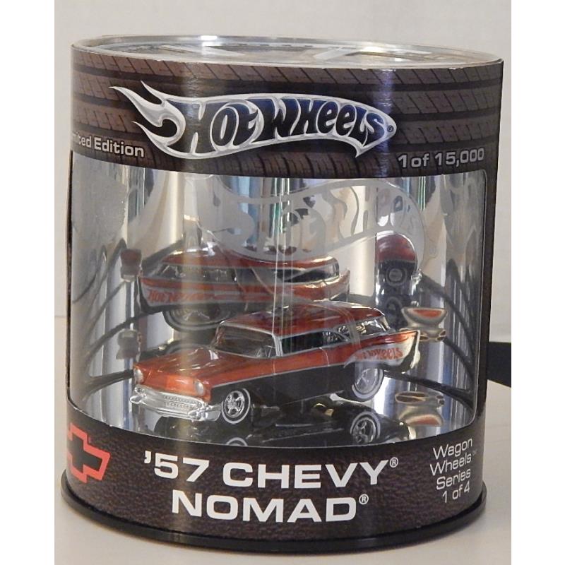 1957 Chevy Nomad Bel Air Real Riders Hot Wheels Showcase Wagon Wheels Oil Can