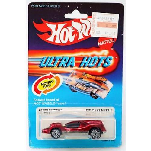 Hot Wheels Vintage Speed Seeker Ultra Hots Series 7299 Nrfp 1983 Red 1:64