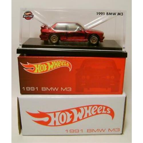 1991 `91 Bmw M3 Red Red Line Club Car Rlc Hot Wheels 2023