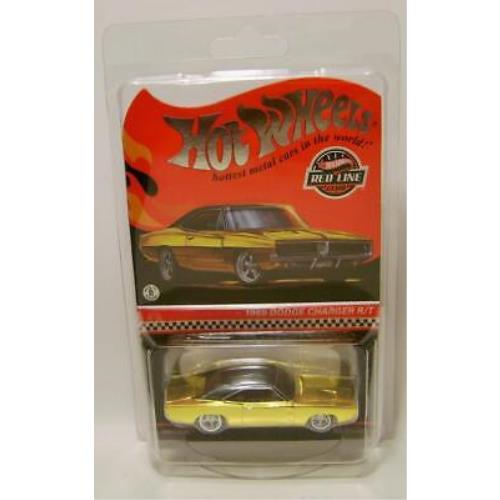 1969 `69 Dodge Charger R/t Yellow Red Line Club Car Rlc Hot Wheels 2023