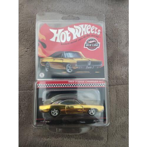 Hot Wheels HNL23 1:64 Red Line Club Rlc Exclusive 1969 Dodge Charger R/t Yellow