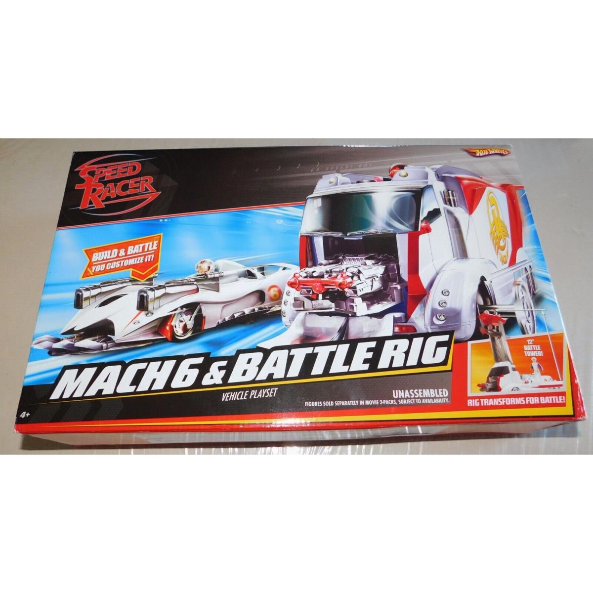 2007 Hot Wheels Speed Racer Mach 6 Battle Rig Vehicle Playset