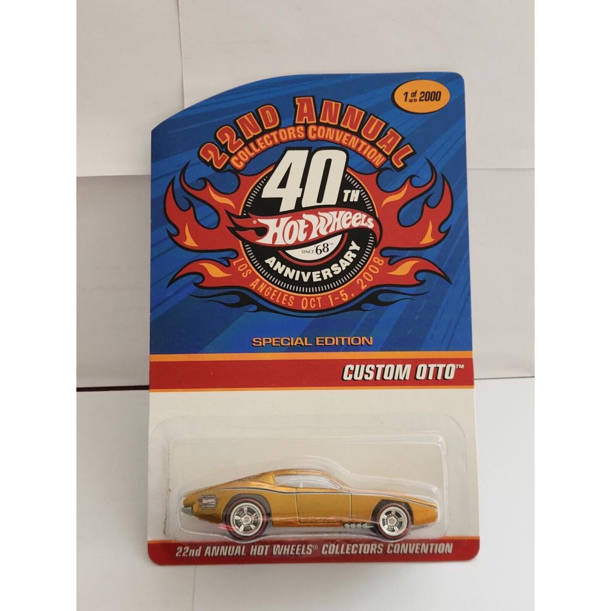 Hot Wheels 22nd Annual Collector Convention 40th Anniversary Custom Otto N76