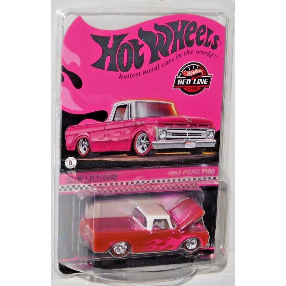 Hot Wheels 2023 Red Line Club Exclusive 1962 Ford F100 Pickup Pink Edition