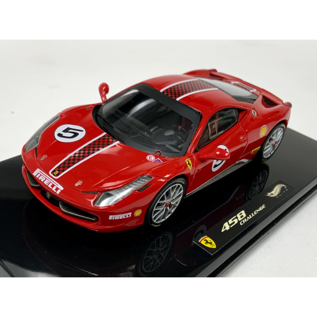 1/43 Hot Wheels Elite Ferrari 458 Italia Challenge Presentation X5504 CF223