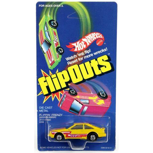 Hot Wheels Flippin` Frenzy Nissan 200SX Flip-outs 2289 Nrfp 1985 Yellow 1:64