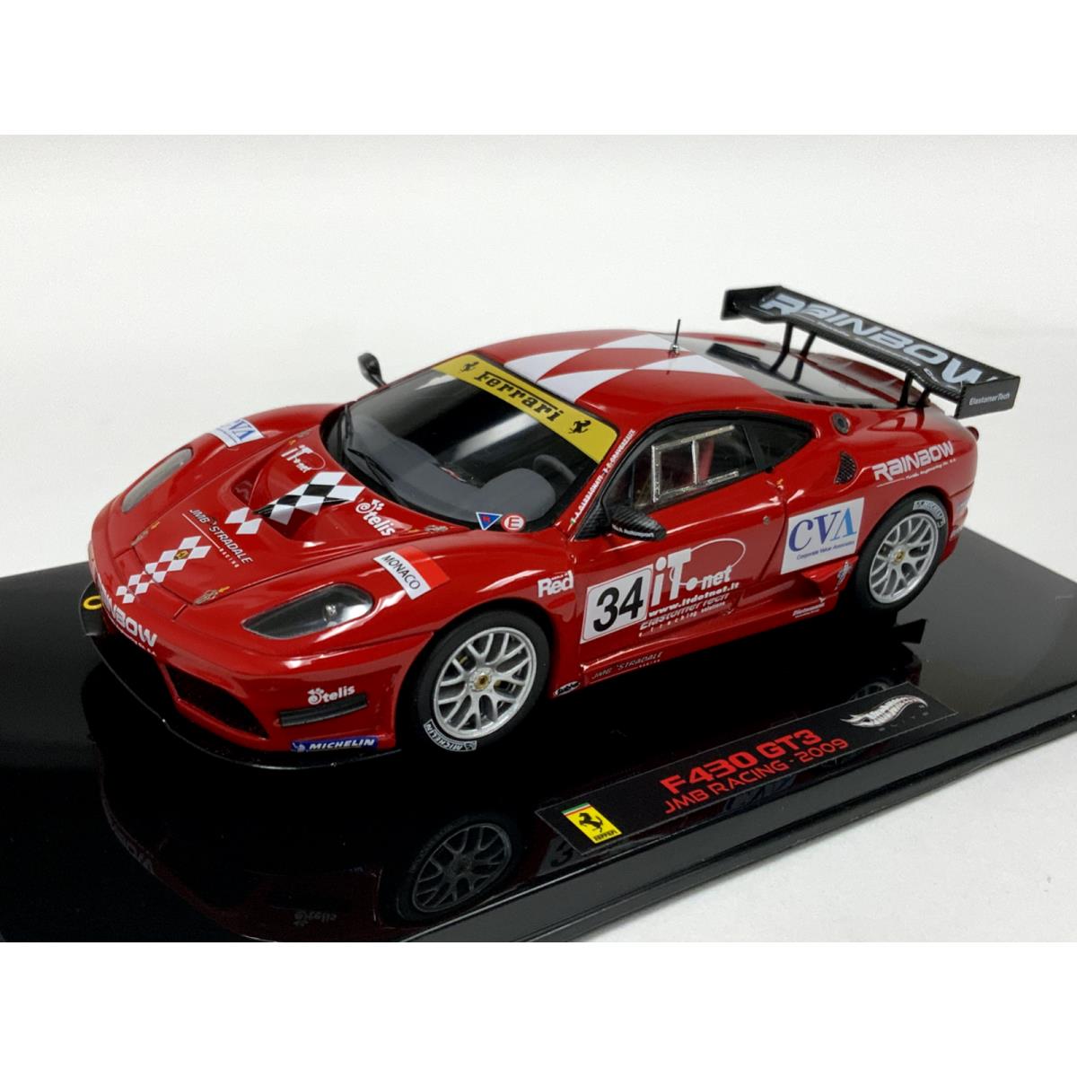 1/43 Hot Wheels Elite Ferrari 430 GT3 Jmb Racing From 2009 W1193 CF222