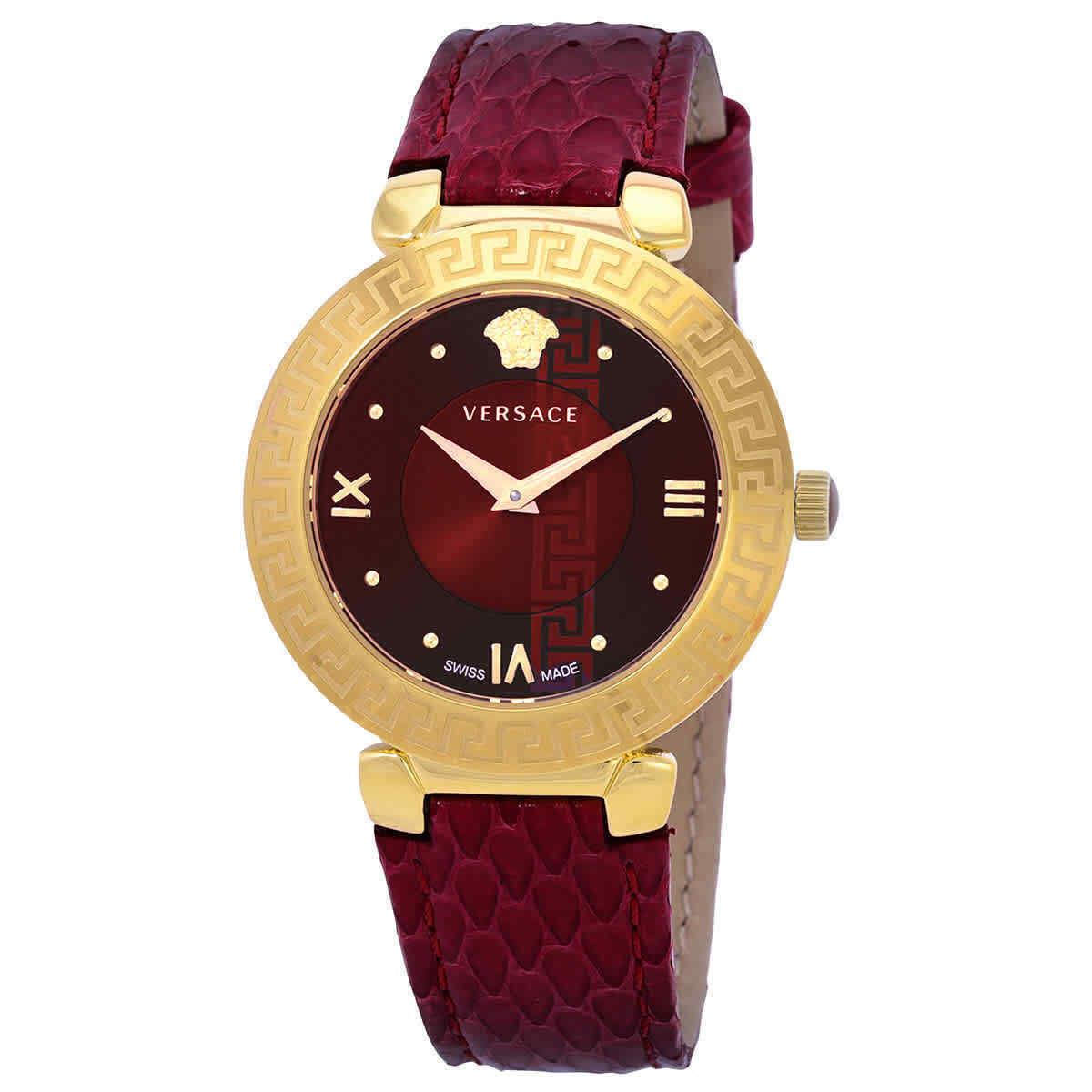 Versace Daphnis Quartz Red Dial Ladies Watch V16080017