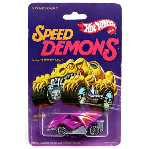 Hot Wheels Vintage Vampyra Speed Demons 2060 Never Removed From Pk 1985 Purple