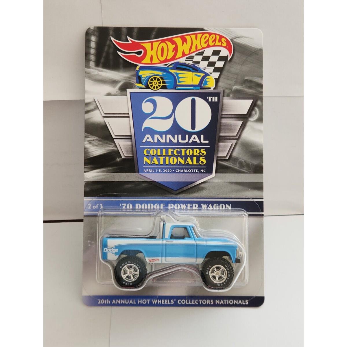Hot Wheels 20th Annual Collector`s Nationals `70 Dodge Power Wagon 1077 K22
