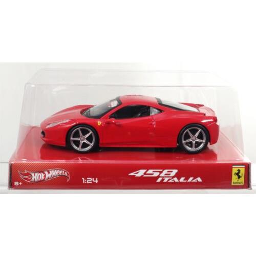 Hot Wheels Ferrari 458 Italia BCK04 Never Removed From Box 2013 Red 1:24