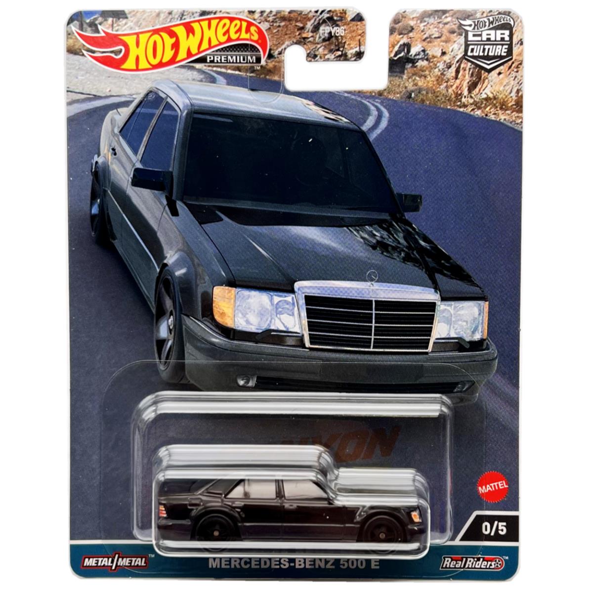 Hot Wheels 1:64 Canyion Warriors Mercedes-benz 500 E Black Chase Car