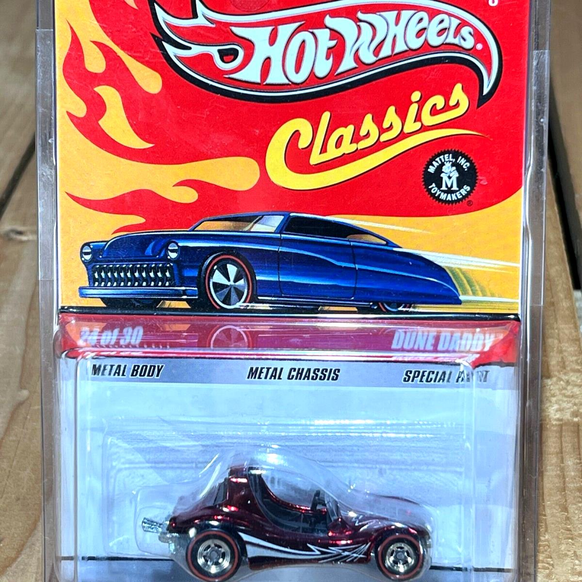 Hot Wheels Classics Series 5 Chase Dune Daddy Spectraflame Red Real Riders 1:64