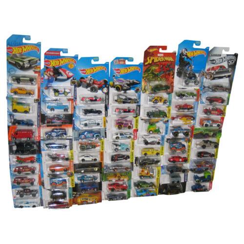 Hot Wheels Mattel Die-cast Toys Cars Collection - Lot of 71 Cars