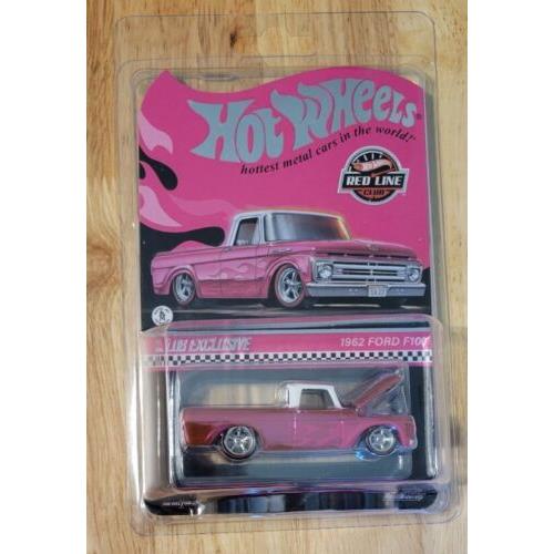 In Hand Hot Wheels 1962 Ford F100 Pink Collectors Rlc Exclusive