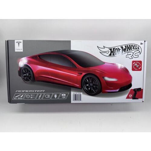 Hot Wheels Tesla Roadster Radio Remote Control RC Car By Mattel 1:10