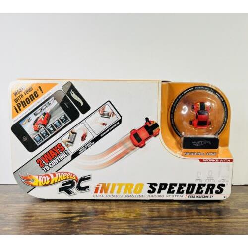 Hot Wheels Red Ford Mustang GT RC Nitro Speeders Remote Charger Rare