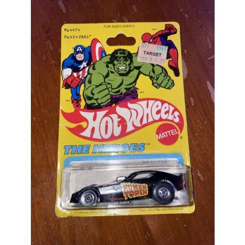 Hot Wheels Human Torch 1977 Funny Car The Heroes Mattel 2881 Marvel