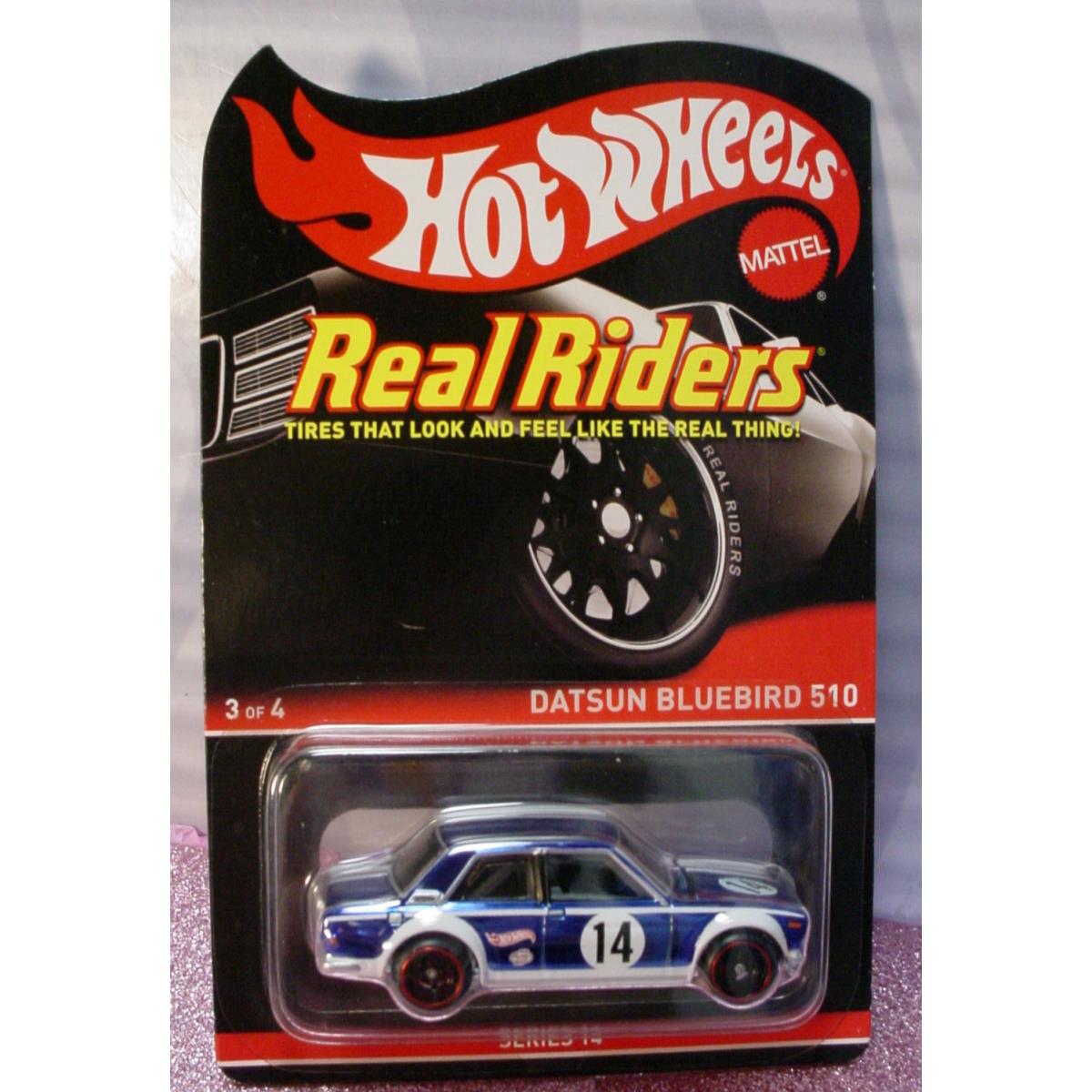 2016 Rlc Hot Wheels Real Riders Datsun Bluebird 510 Blue Series 14 6609/7000
