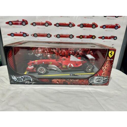Hotwheels Ferrari F1 Michael Schumacher 2003 World Champ 1/18 Mattel Rare Htf