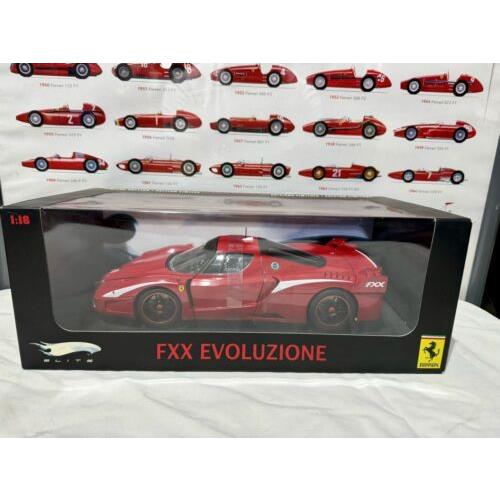 Hotwheels Elite Ferrari Fxx Evoluzione Evo 1/18 Mattel Rare Htf Red