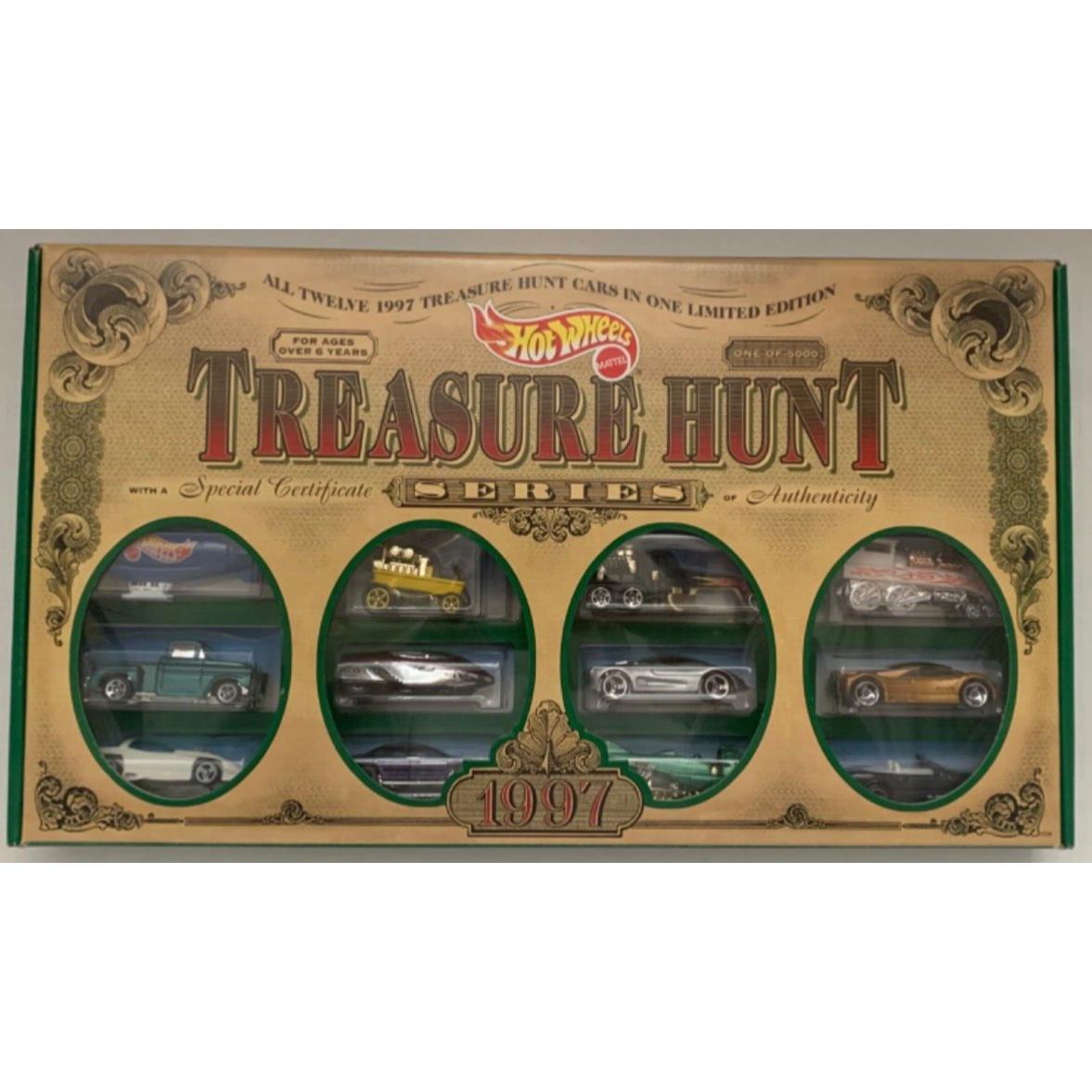 1997 Hot Wheels Treasure Hunt Set JC Penney Limited Edition Rare 1 Of 5000