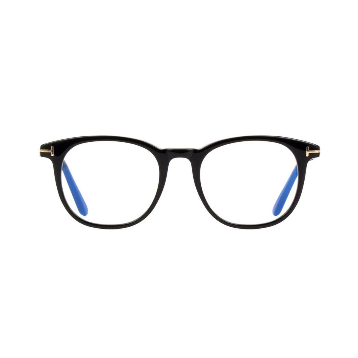 Tom Ford FT 5754-B Blue Block Shiny Black/blue Filter 001 Eyeglasses