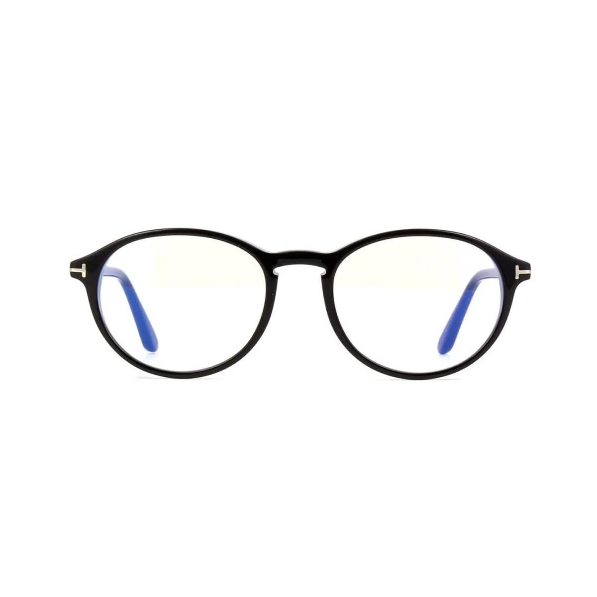 Tom Ford FT 5753-B Blue Block Shiny Black/blue Filter 001 Eyeglasses