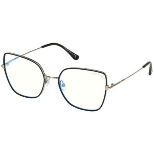 Tom Ford FT 5630-B Blue Block Black Silver 005 X Eyeglasses