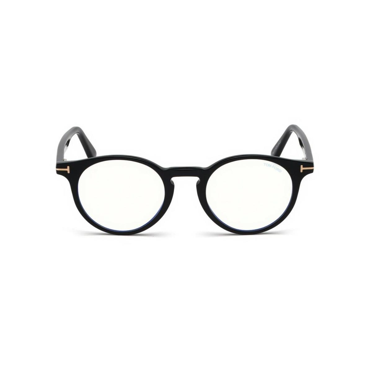 Tom Ford FT 5557-B Blue Block Black 001 Eyeglasses