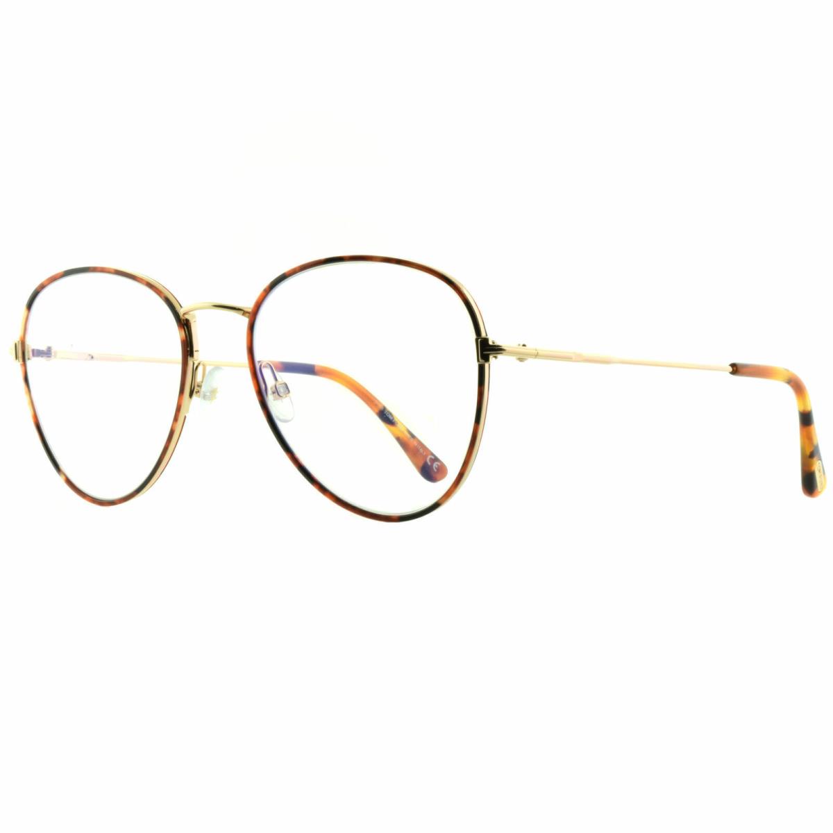 Tom Ford FT5631-B 055 Havana / Gold Aviator Optical Frames Eyeglasses