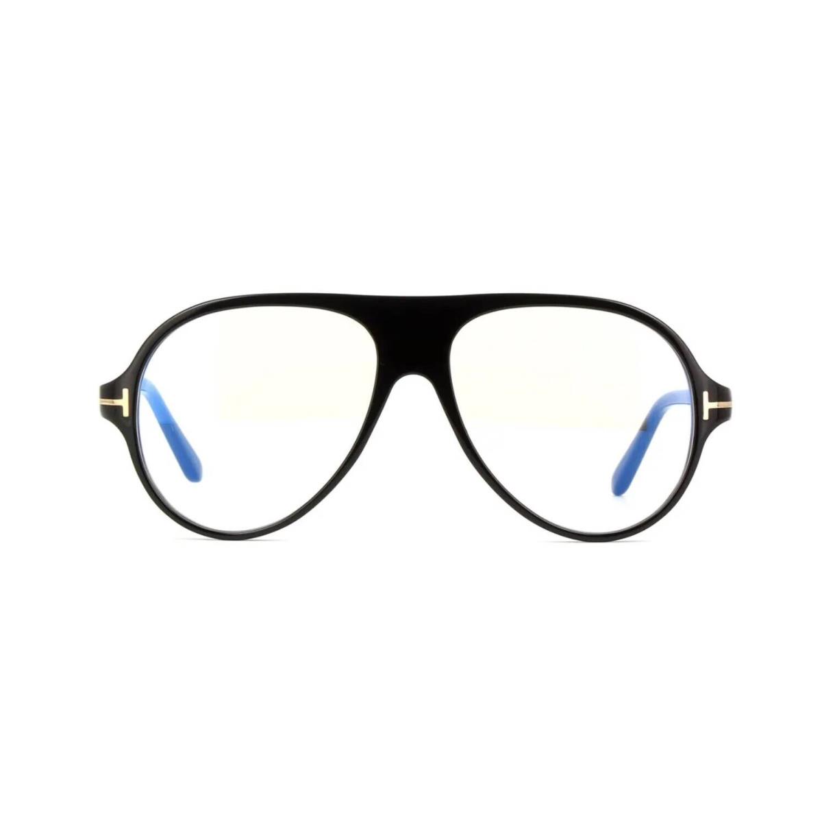 Tom Ford FT5012-B Blue Block Shiny Black 001 Eyeglasses