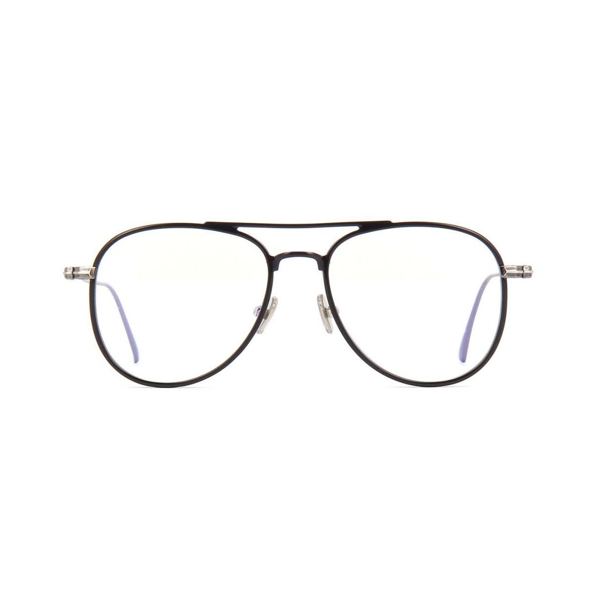 Tom Ford FT 5666-B Blue Block Shiny Black 001 Eyeglasses