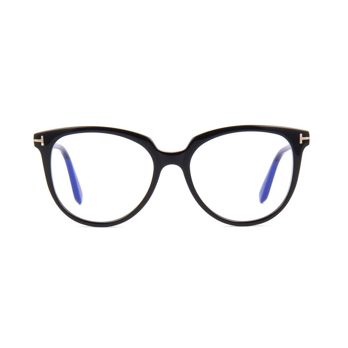 Tom Ford FT5600-B Blue Block Shiny Black 001 D Eyeglasses