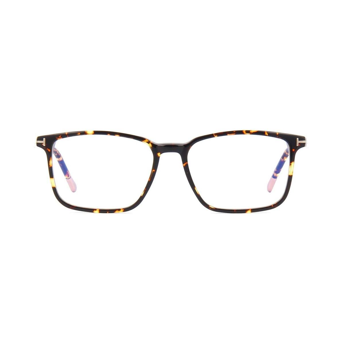 Tom Ford FT 5607-B Blue Block Tortoise Havana 056 Eyeglasses