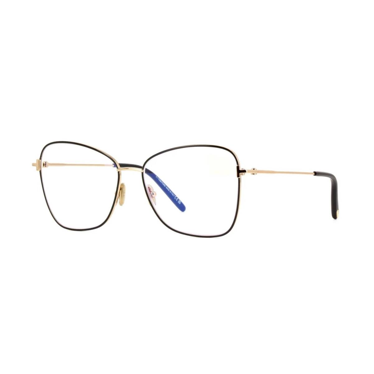 Tom Ford FT5906-B Blue Block Shiny Black and Gold 001 Eyeglasses