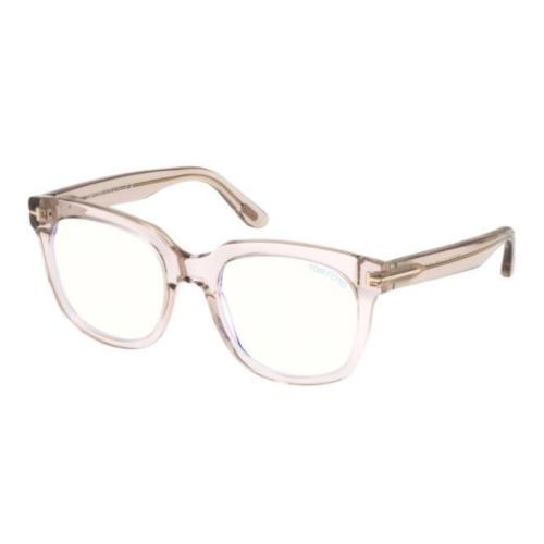 Tom Ford FT 5537-B Blue Block Dark Shiny Pink 072 A Eyeglasses