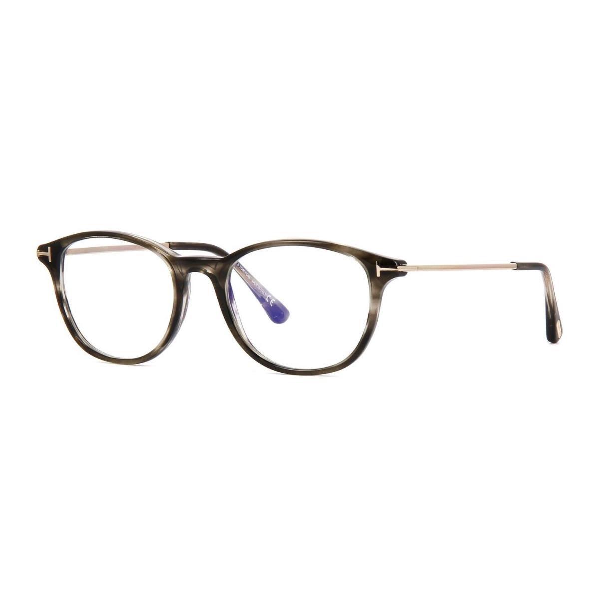 Tom Ford FT 5553-B Blue Block Beige Havana 056 Eyeglasses