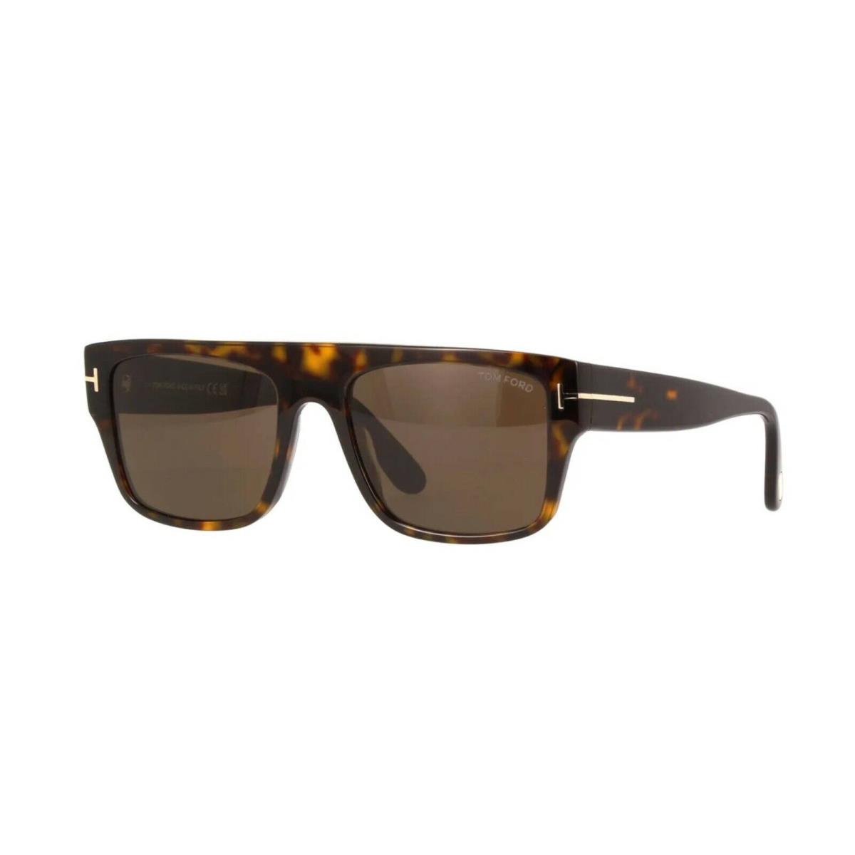 Tom Ford DUNNING-02 FT 0907 Dark Havana/brown 52E Sunglasses