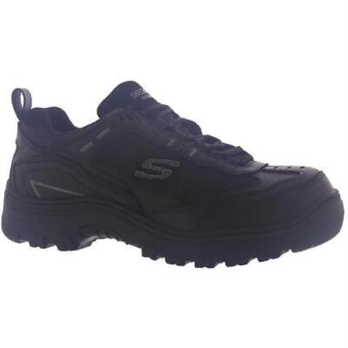 Skechers Mens Sawda Leather Work and Safety Shoes Sneakers Bhfo 0645