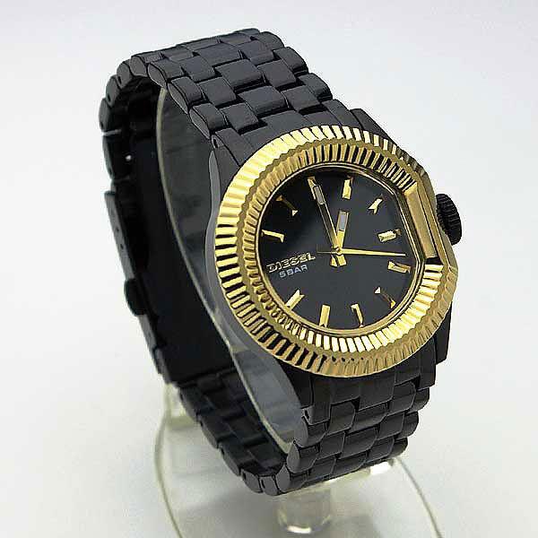 Diesel Black+gold Tone Stainless Steel Bracelet Mini WATCH-DZ5258