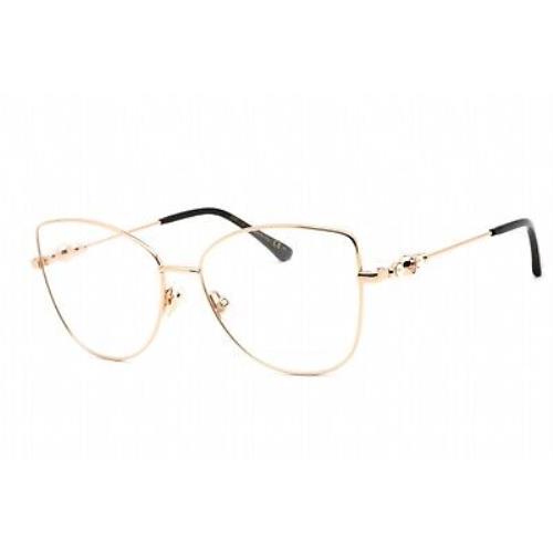 Jimmy Choo JC339 02M2 00 Eyeglasses Black Gold Frame 56 Mm