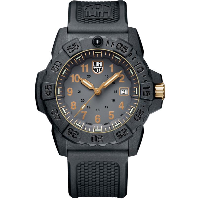 Luminox Men`s Navy Seal Military Dive Black Watch XS.3508.GOLD