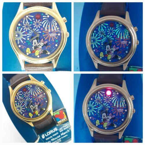 Vintage Lorus Disney Mickey Animated Musical Watch by Seiko V52f-0a20 Fireworks