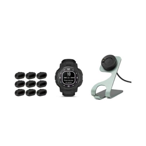 Garmin Instinct Crossover Solar Tactical Edition Hybrid Smartwatch Bundle