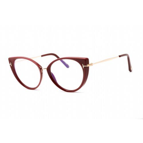 Tom Ford Unisex Eyeglasses Pink/other Plastic Cat Eye Shape Frame FT5815-B 074