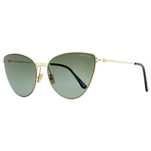 Tom Ford TF1005 Anais-02 Cat Eye Sunglasses 28B Gold/black 62mm FT1005