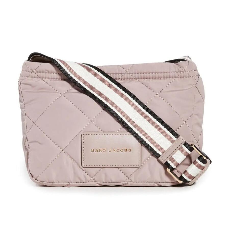 Marc Jacobs Quilted Nylon Messenger Crossbody Bag Bark GL02304116