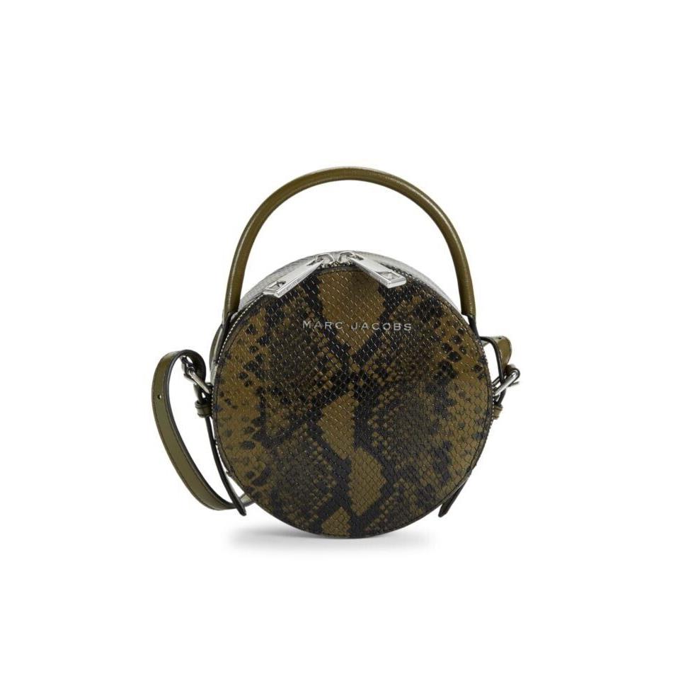 Marc Jacobs Snakeskin Embossed Leather Circle Crossbody Bag GL0237621